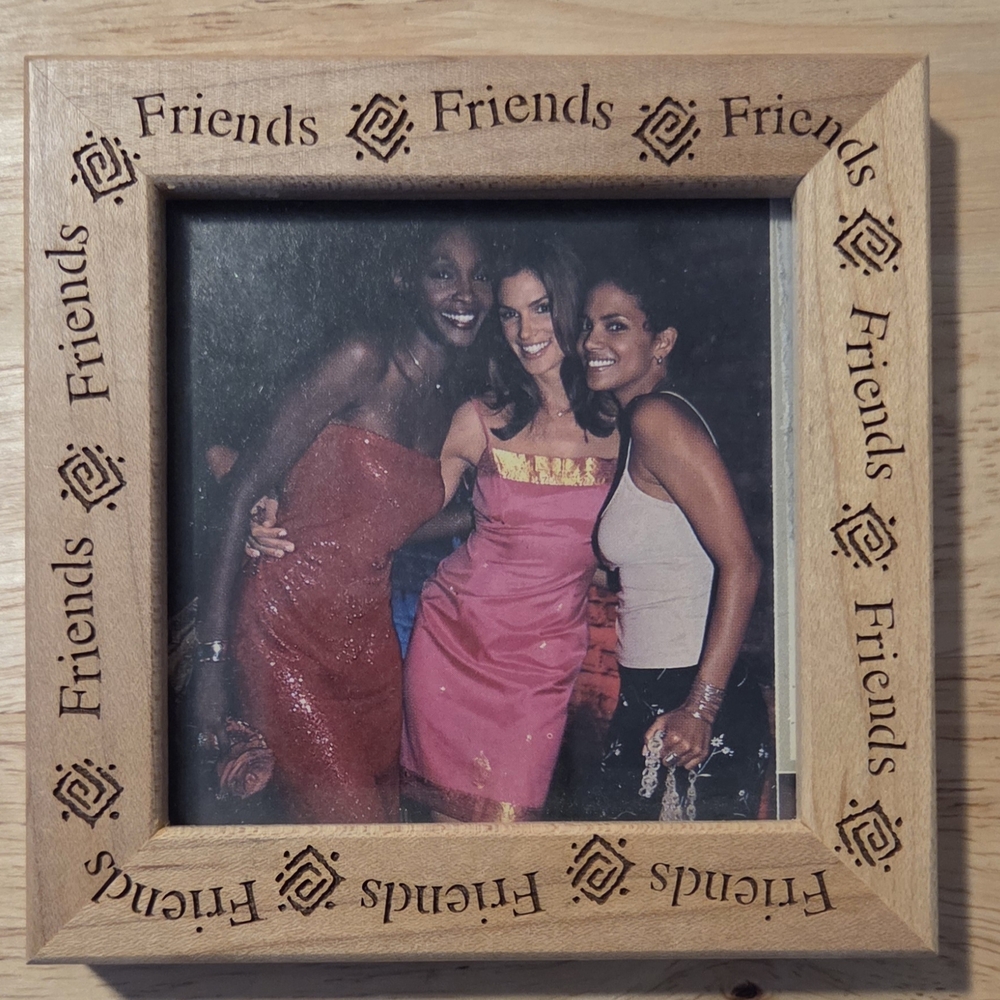 Wooden Friends Photo Frame